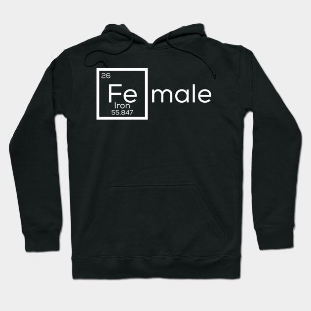 Female iron symbol Hoodie by afmr.2007@gmail.com